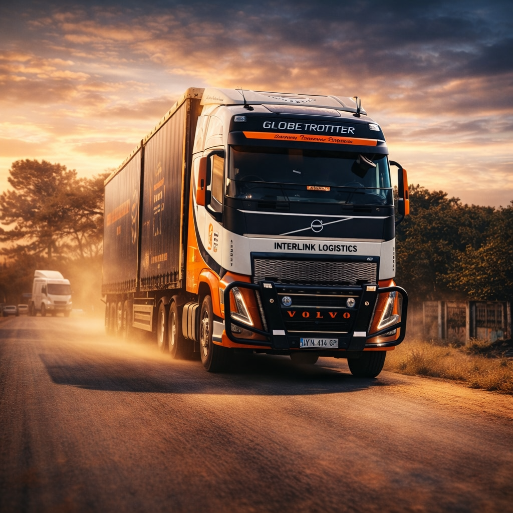 Interlink Logistics truck on route